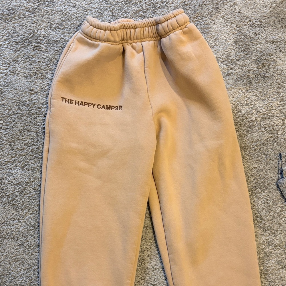 The Happy Camper Women's Beige Joggers
